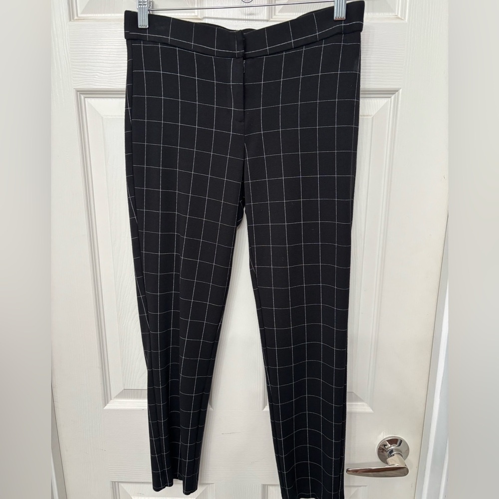 Amanda & Chelsea Black Windowpane Dress Pants